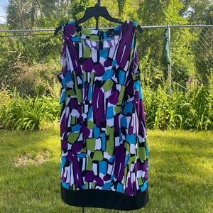 Ronni Nicole Geometric Print Sheath Dress Sz 16W